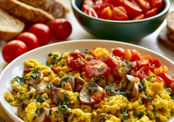 Anti-Inflammatory Mushroom Egg Scramble Warm Satisfying Real Morning Made Better