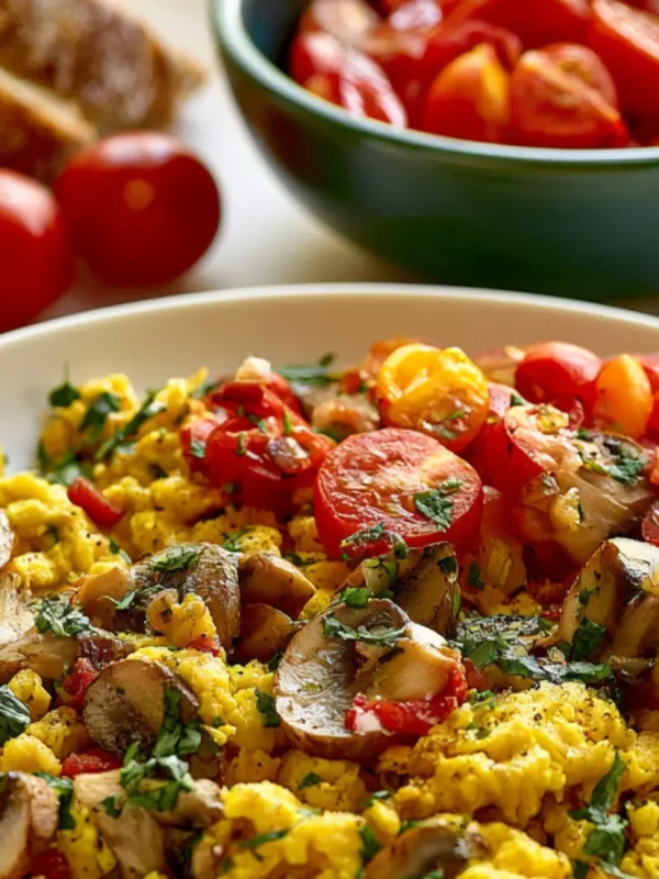 Anti-Inflammatory Mushroom Egg Scramble Warm Satisfying Real Morning Made Better