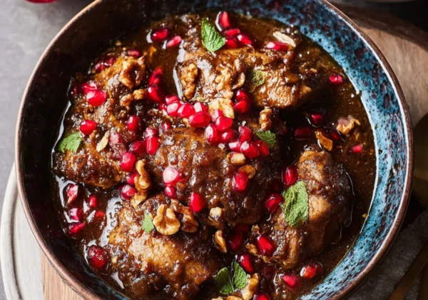 Persian Pomegranate Walnut Chicken Stew Warm Satisfying Real Comfort in Every Bowl