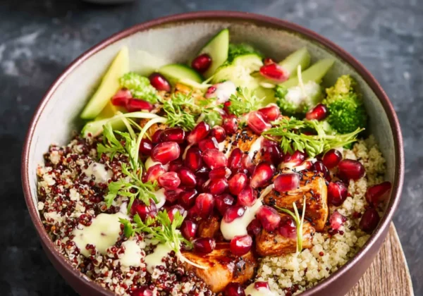 Pomegranate Immunity Grain Bowl Vibrant and Satisfying Real Nourishment