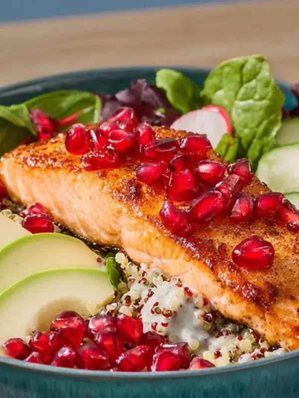 Pomegranate Salmon Grain Bowl Vibrant New Way to Make Your Best Dinner