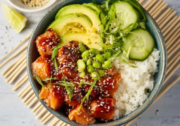 Anti Inflammatory Poke Bowl Salmon Avocado Vibrant Fresh Way Your Heart Will Love