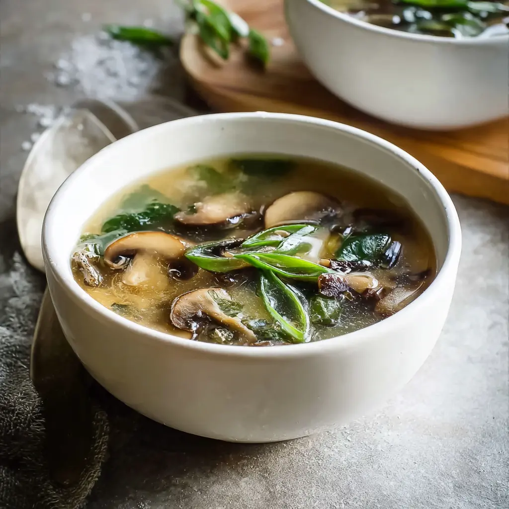 Shiitake Mushroom Miso Immune Broth Warm Comforting Recipe Your Body Will Love 2 Shiitake Mushroom Miso Immune Broth recipe served and ready to eat easy homemade dish