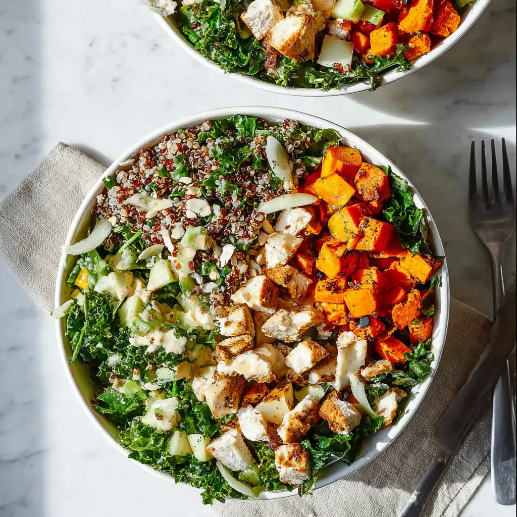 Sweetgreen Harvest Bowl recipe, served and ready to eat, easy homemade dish