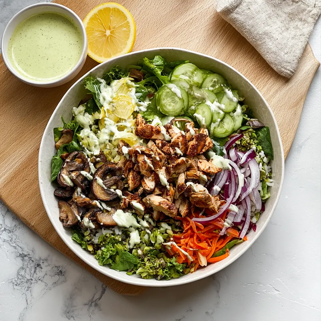 Sweetgreen Shroomami Bowl recipe, served and ready to eat, easy homemade dish