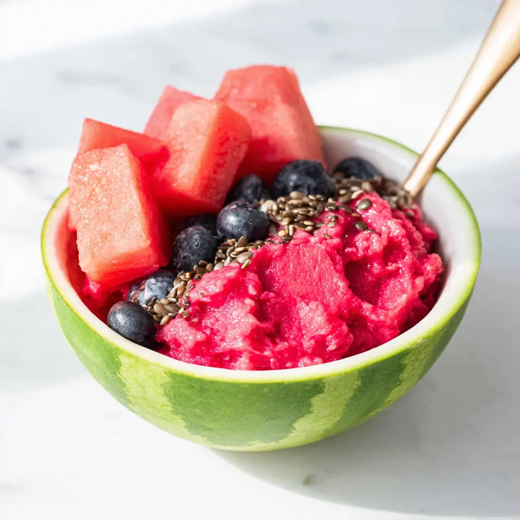 Watermelon Anti Inflammatory Bowl served in a bowl, ready to eat