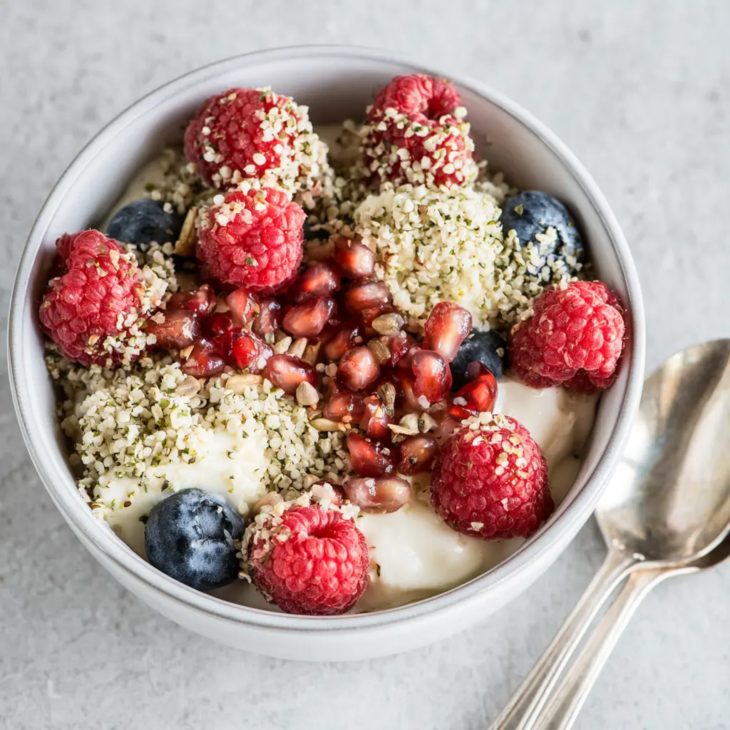 Hemp Seed Protein Breakfast Bowl Satisfying Real Way to Make Your Morning Better 1 Hemp Seed Protein Breakfast Bowl recipe, served and ready to eat, easy homemade dish