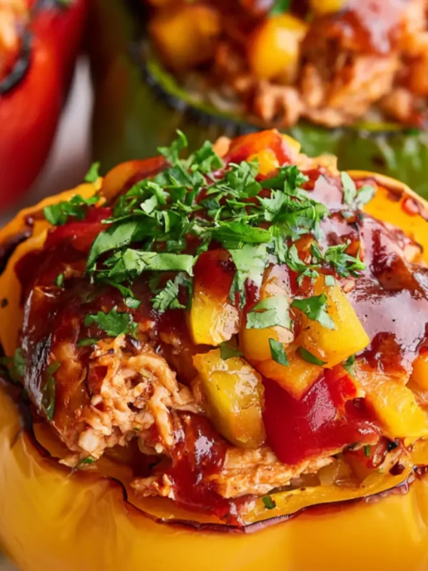 BBQ Chicken Stuffed Bell Pepper Warm Satisfying Real Comfort in Every Bite