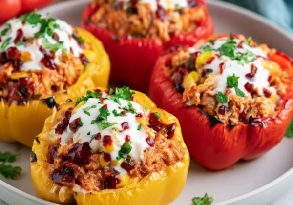 BBQ Chicken Stuffed Bell Pepper Cozy Satisfying Dinner You Need to Make Now