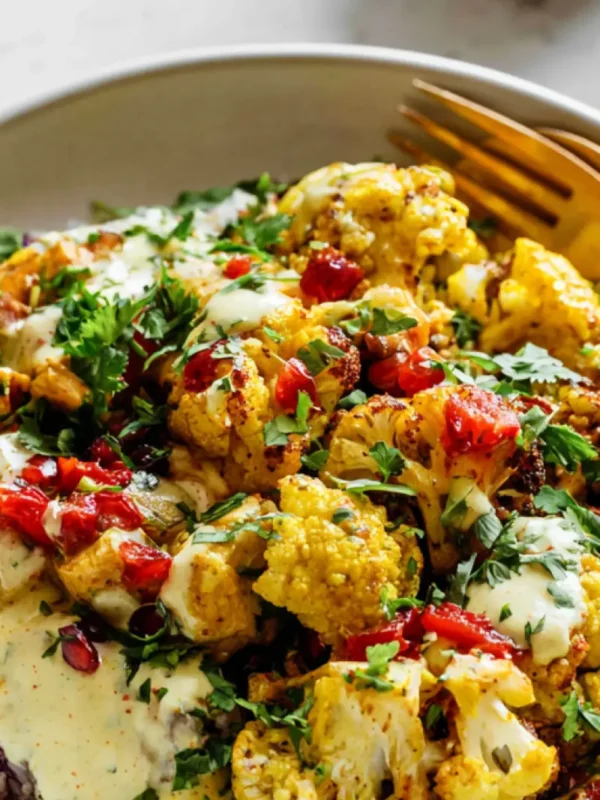 Curry Chicken Roasted Cauliflower Bowl Warm and Satisfying Real Flavor Made Better