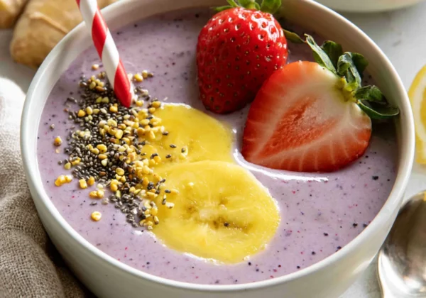 Ginger Lemon Protein Smoothie Bowl Vibrant Real Way to Make Your Best Morning